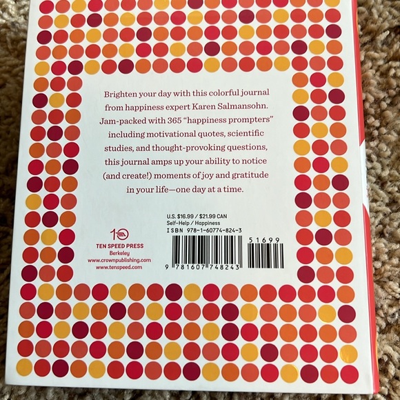 BNWT “Instant Happy Journal: 365 days of inspiration, gratitude, and joy” book - Picture 4 of 5